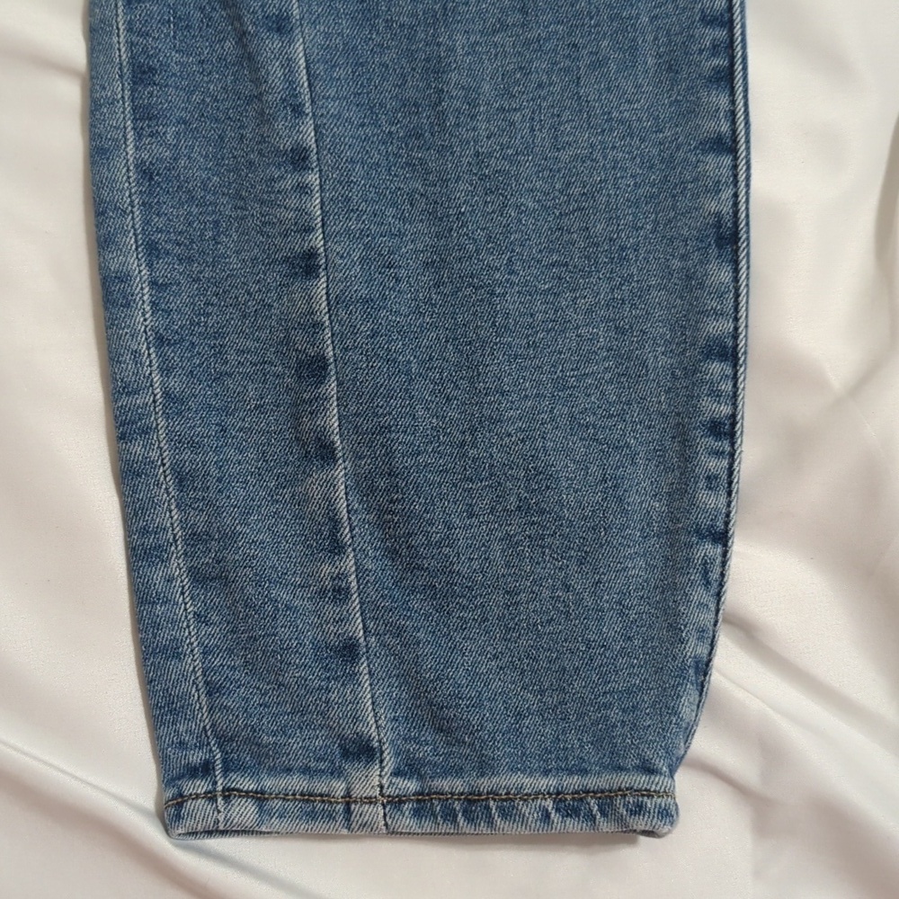Abercrombie & Fitch The Super Skinny Ankle High Rise Jeans, Color Blue Size 34 - Picture 6 of 15